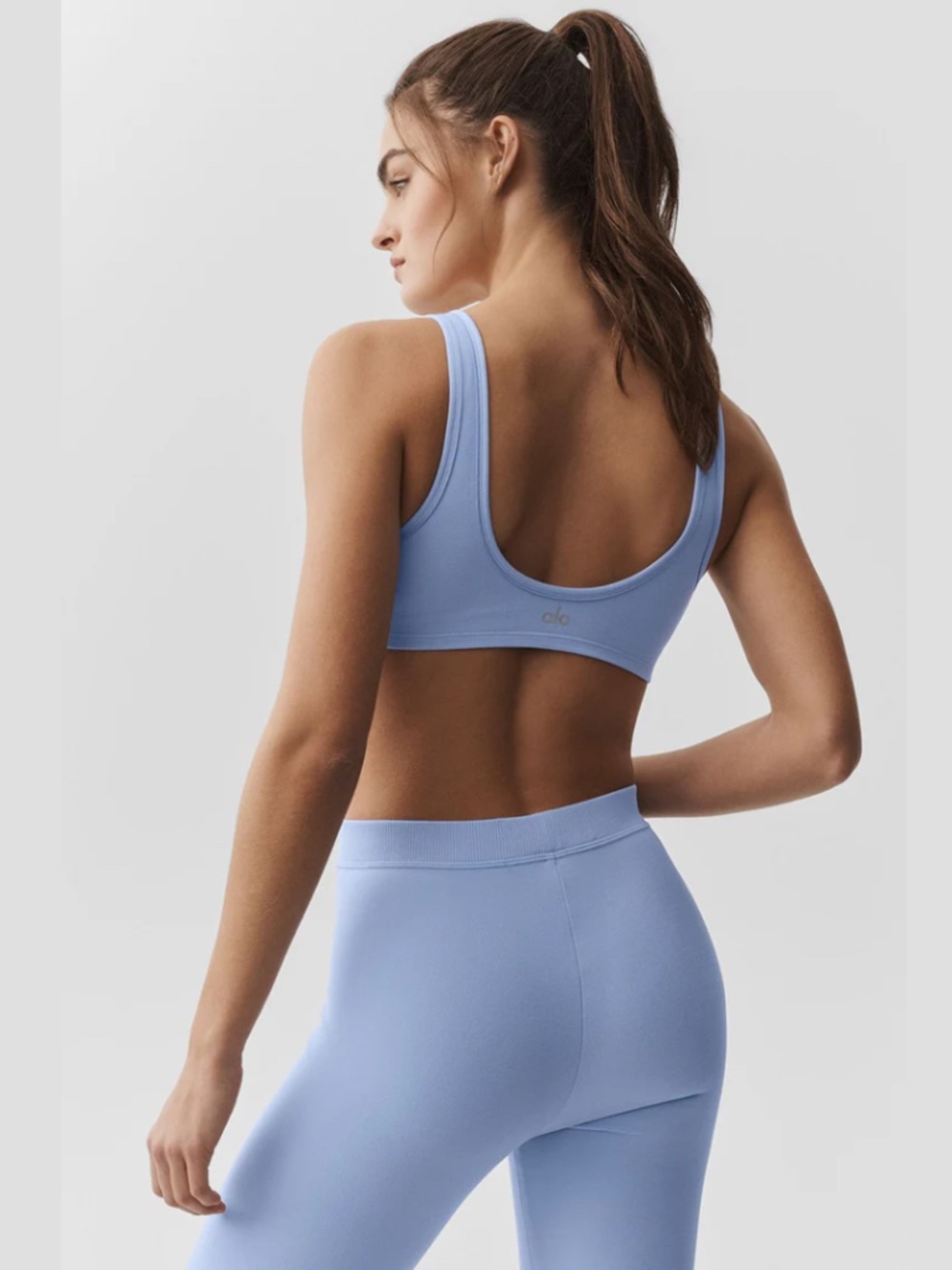 Alosoft Center Stage Bra, Size M, in Light Provence Blue - Picture 4 of 14
